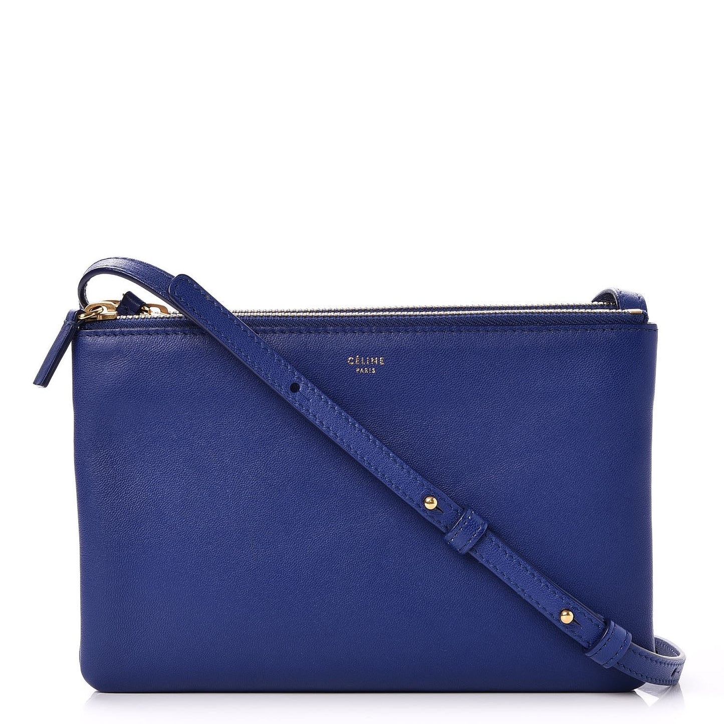 Lambskin Small Trio Crossbody Bag Indigo