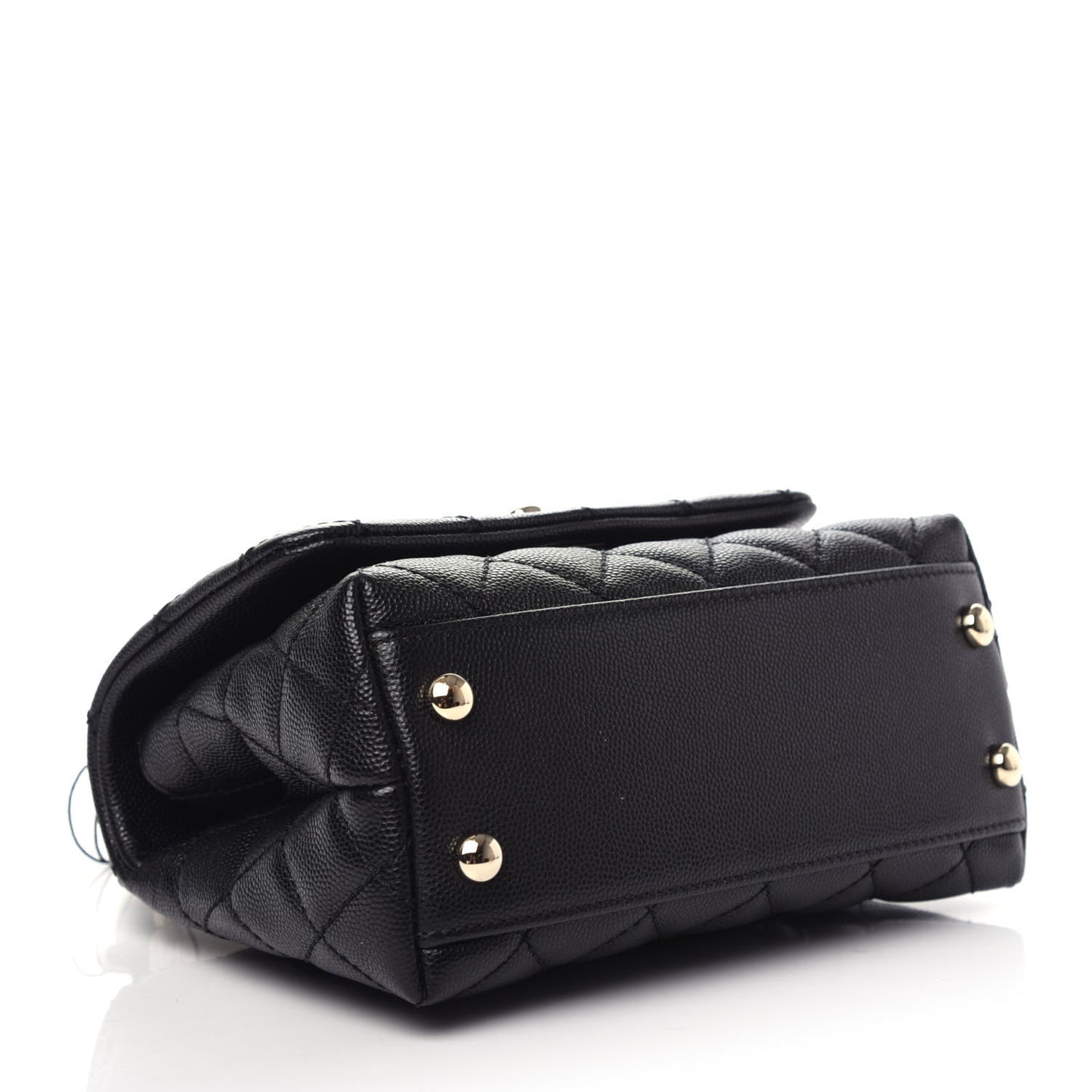 Caviar Quilted Extra Mini Coco Handle Flap Black
