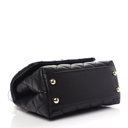 Chanel Caviar Quilted Extra Mini Coco Handle Flap Black 4 of 10