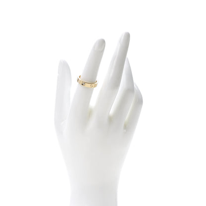 Cartier 18K Yellow Gold Diamond 4mm LOVE Wedding Band Ring 53 6.25 2 of 4