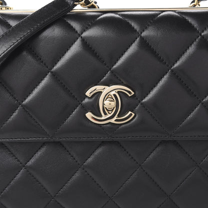 Chanel Lambskin Quilted Medium Trendy CC Flap Black 7 of 9