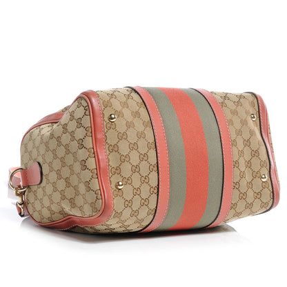 Gucci Monogram Vintage Web Medium Boston 4 of 9