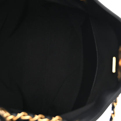 Chanel Calfskin Quilted Large Coco Base Shopping Bag Black 5 of 10
