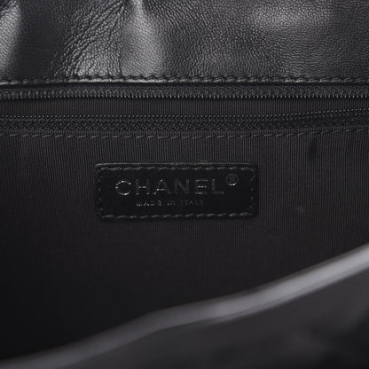 Chanel Lambskin Quilted Messenger Flap Black 6 of 12