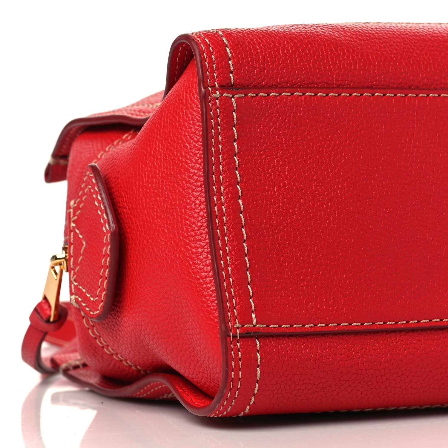 Marc Jacobs Textured Calfskin Cruiser Satchel Fire Red 7 of 8