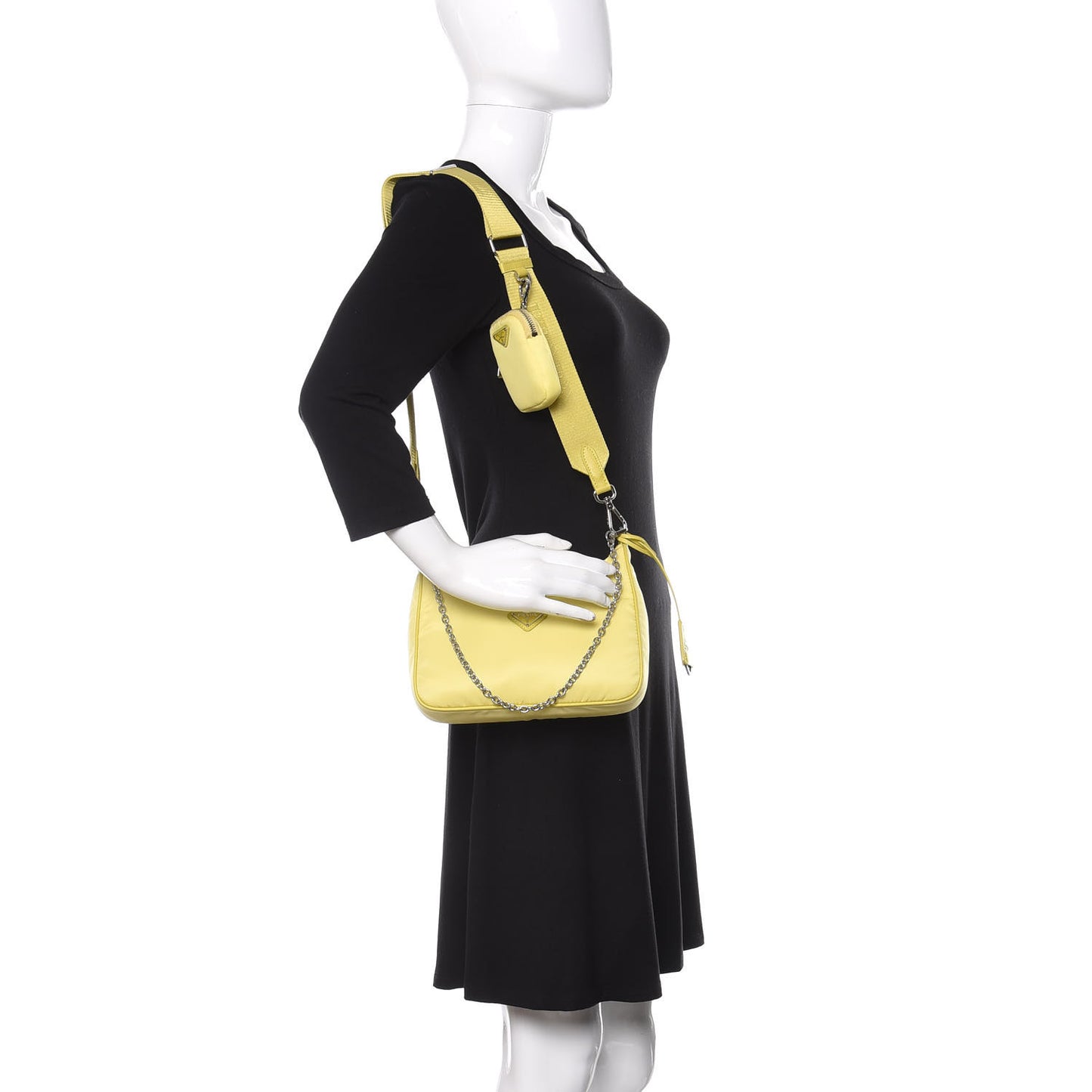 Nylon Saffiano Re-Edition 2005 Shoulder Bag Ananas