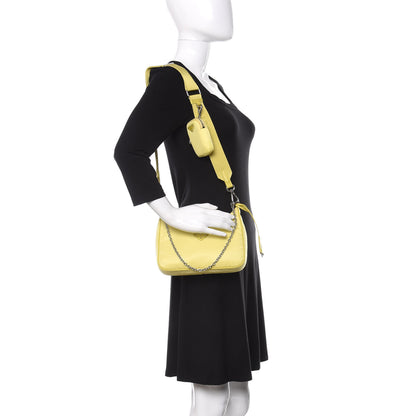 Prada Nylon Saffiano Re-Edition 2005 Shoulder Bag Ananas 2 of 11