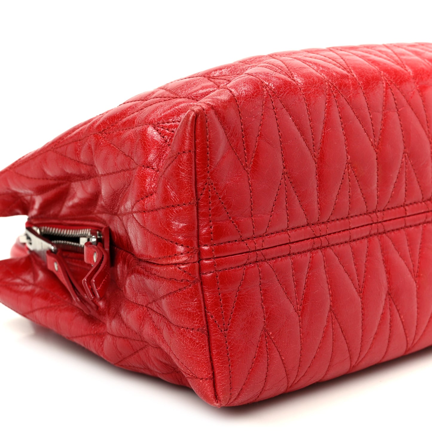 Nappa Matelasse Tote Fuoco
