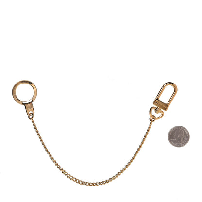 Louis Vuitton Metal Pochette Extender Key Ring Chain Gold 2 of 4