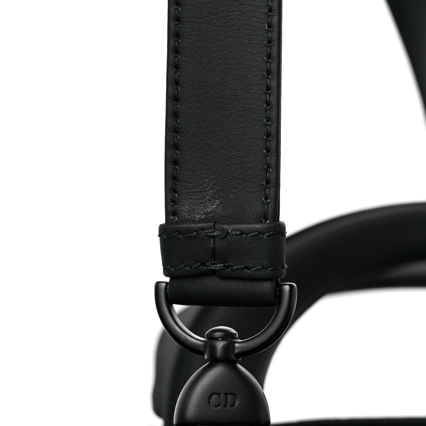 Ultra Matte Calfskin Cannage Medium Lady Dior Black