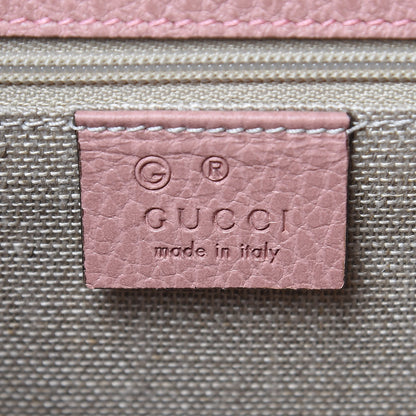 Gucci Dollar Calfskin Interlocking G Shoulder Bag Soft Pink 6 of 9