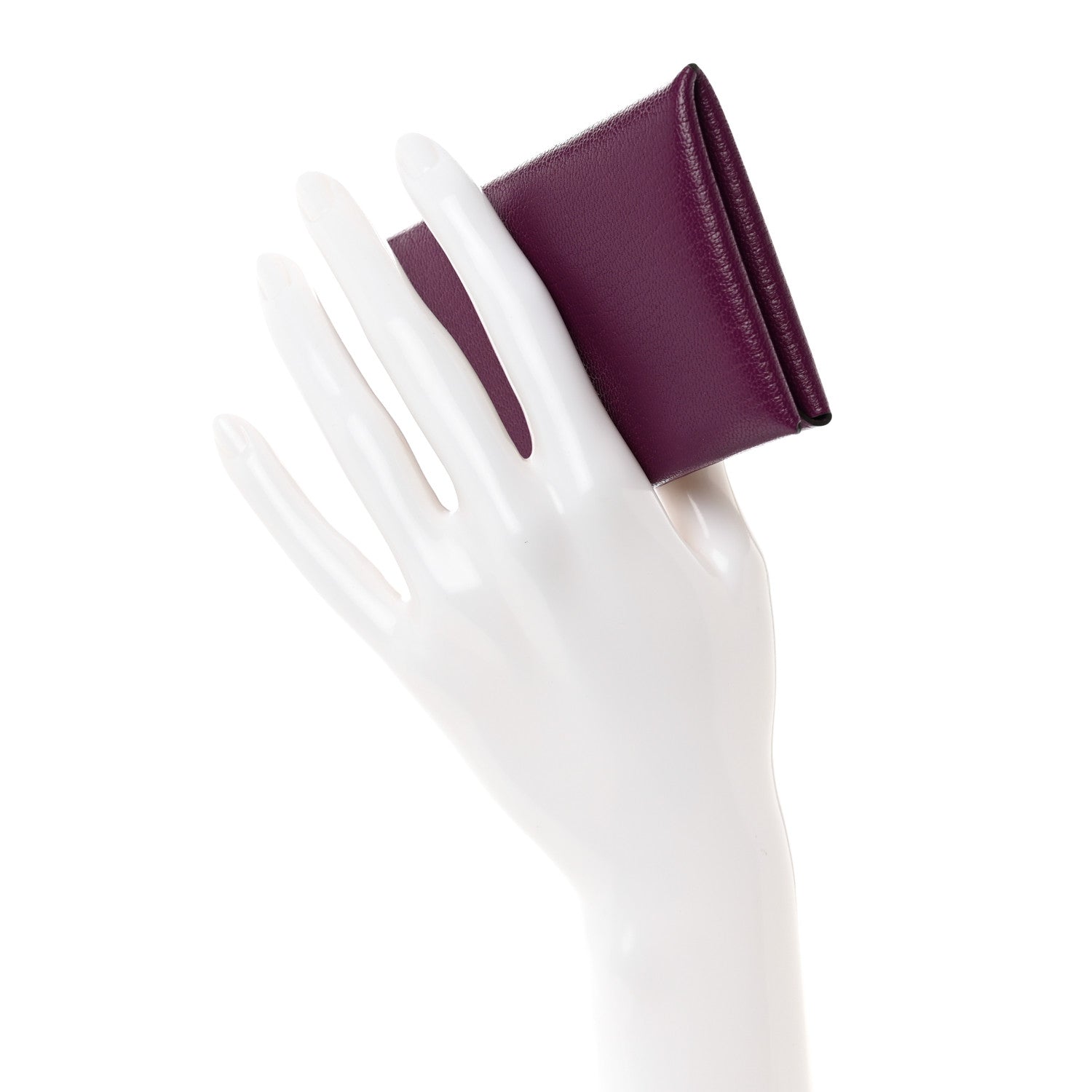 Hermes Chevre Mysore Calvi Card Case Anemone 2 of 7