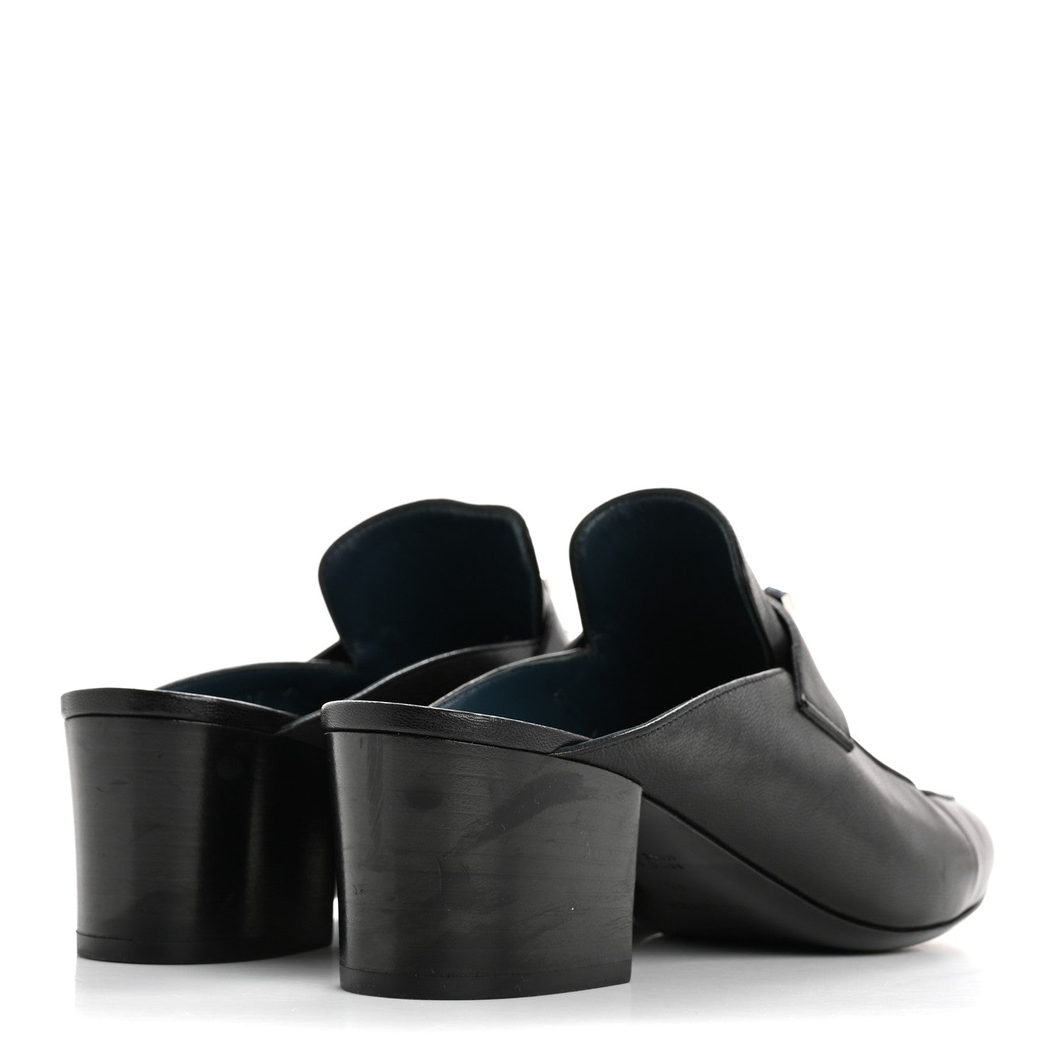 Hermes Goatskin Paradis Mules 40 Black 5 of 11