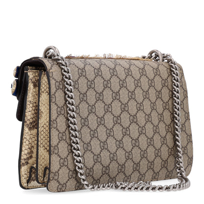 Gucci GG Supreme Monogram Snakeskin Embroidered Small Dionysus Shoulder Bag 3 of 10