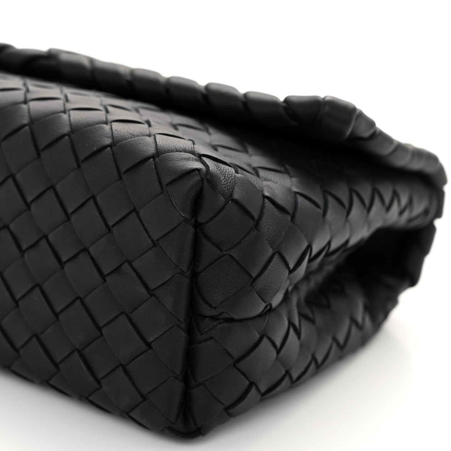 Nappa Intrecciato Baby Olimpia Shoulder Bag Black