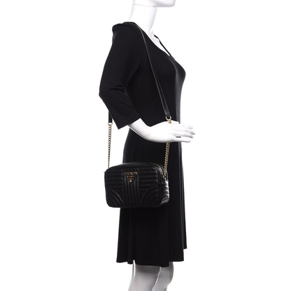 Prada Soft Calfskin Diagramme Camera Bag Black 2 of 9