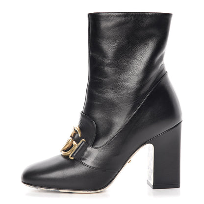 Gucci Malaga Kid GG Victoire 95mm Ankle Boots 36 Black 1 of 11