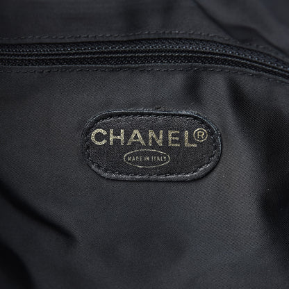 Chanel Calfskin Stitched CC Boston Black 6 of 13