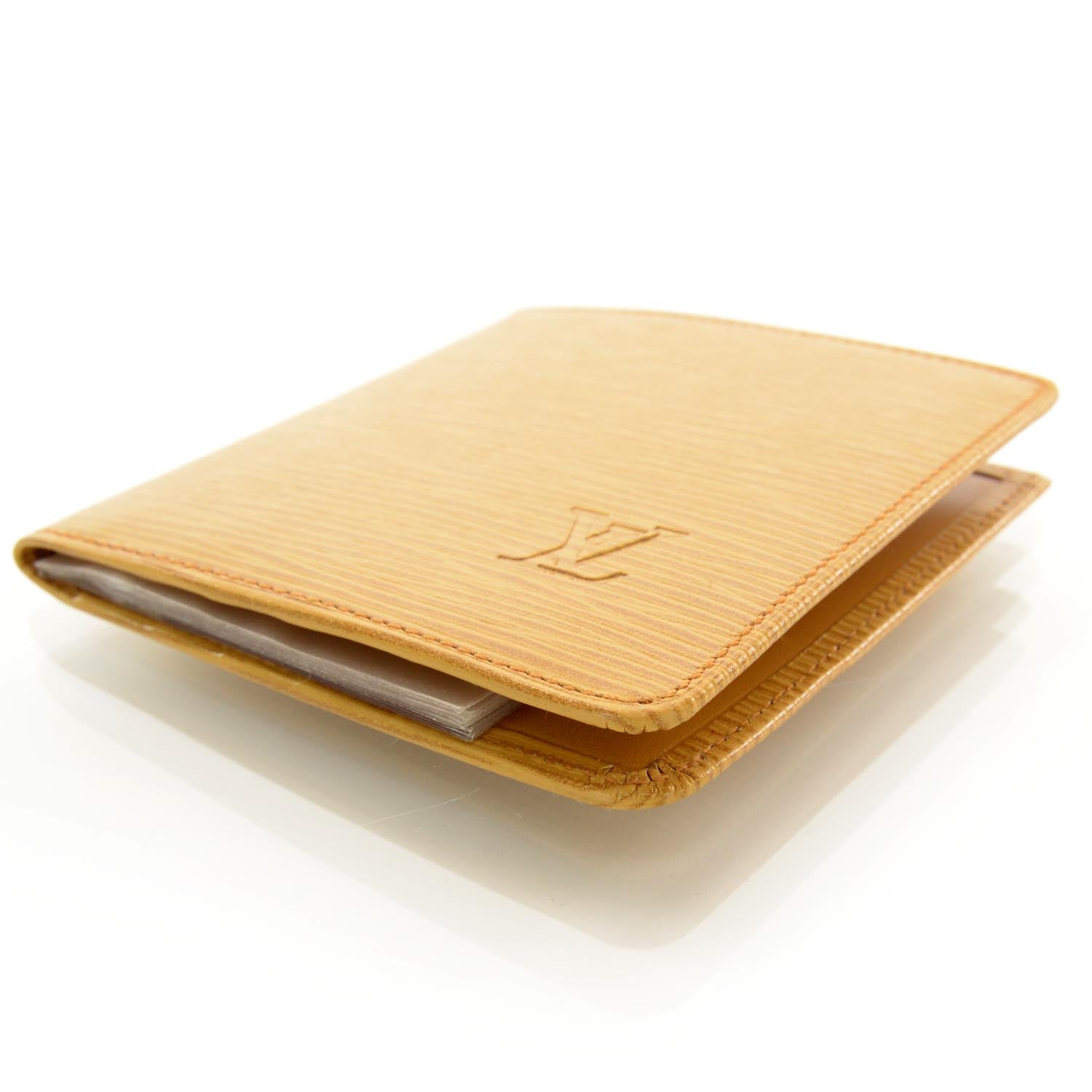 Louis Vuitton Epi Billfold Wallet Gold 3 of 7