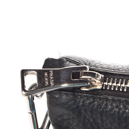 Prada Vitello Daino Crossbody Bag Black 10 of 10