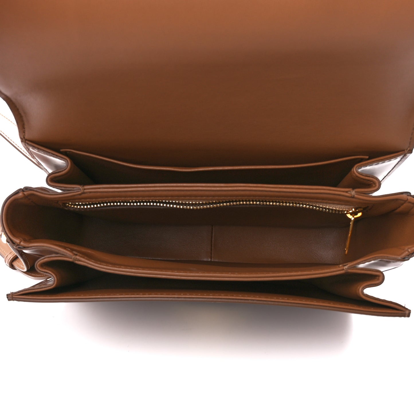 Shiny Calfskin Medium Triomphe Bronze