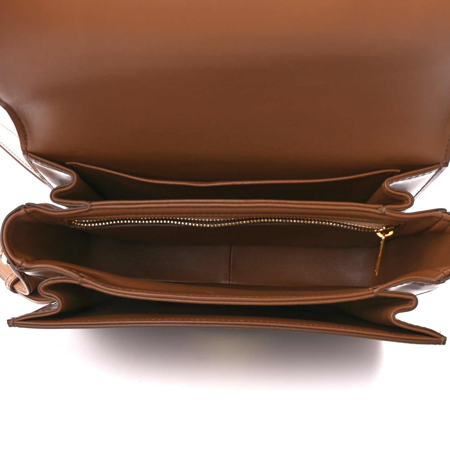 Celine Shiny Calfskin Medium Triomphe Bronze 5 of 12