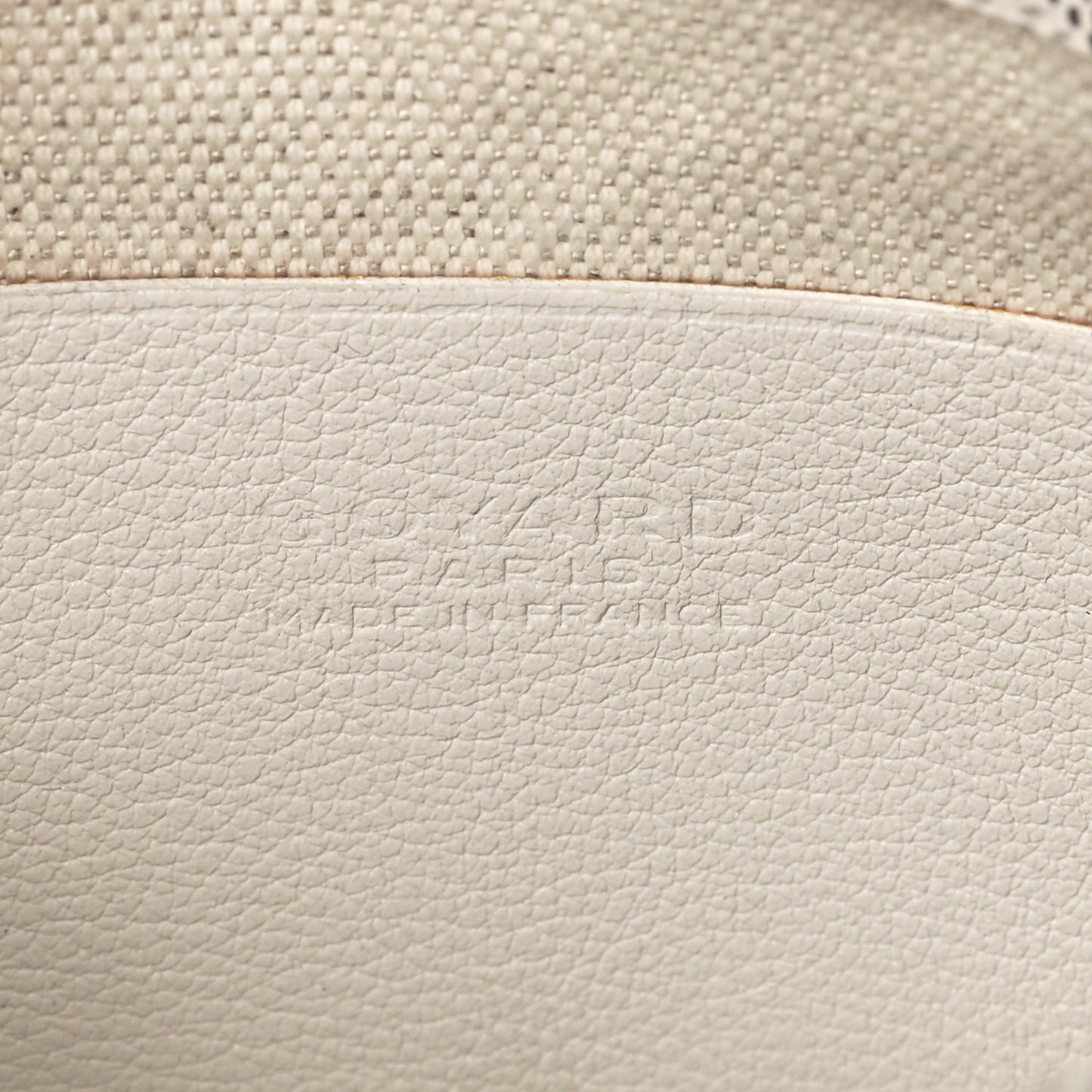 Goyardine Plumet Wallet Clutch White