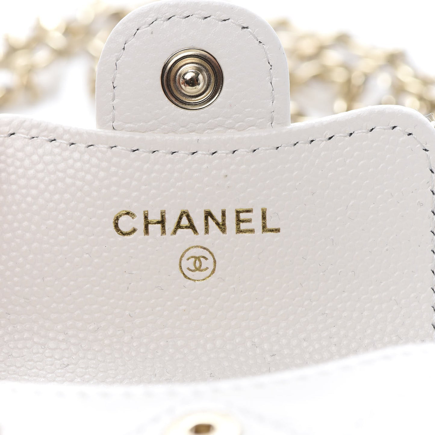 Caviar Quilted Airpods Pro Case White