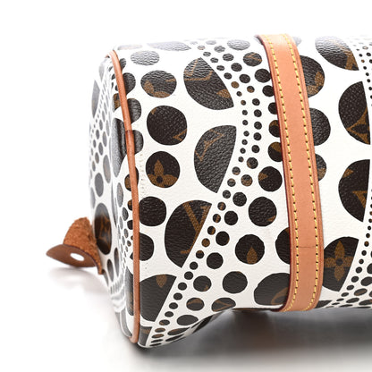 Louis Vuitton Monogram Kusama Pumpkin Dots Papillon 30 White 10 of 11