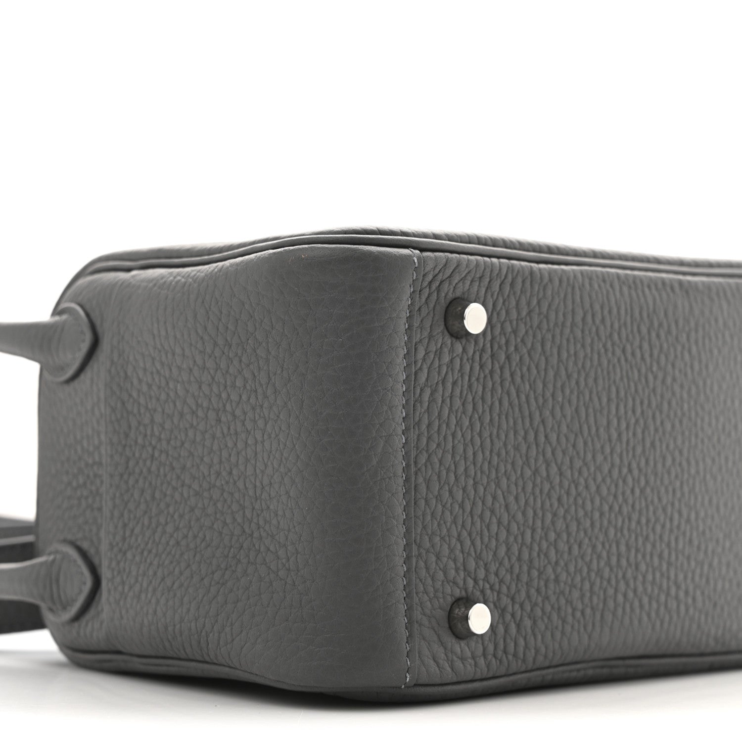Hermes Taurillon Clemence Mini Lindy 20 Etain 9 of 11