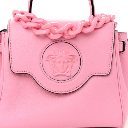 Versace Grained Calfskin Small La Medusa Top Handle Bag Pink 7 of 10