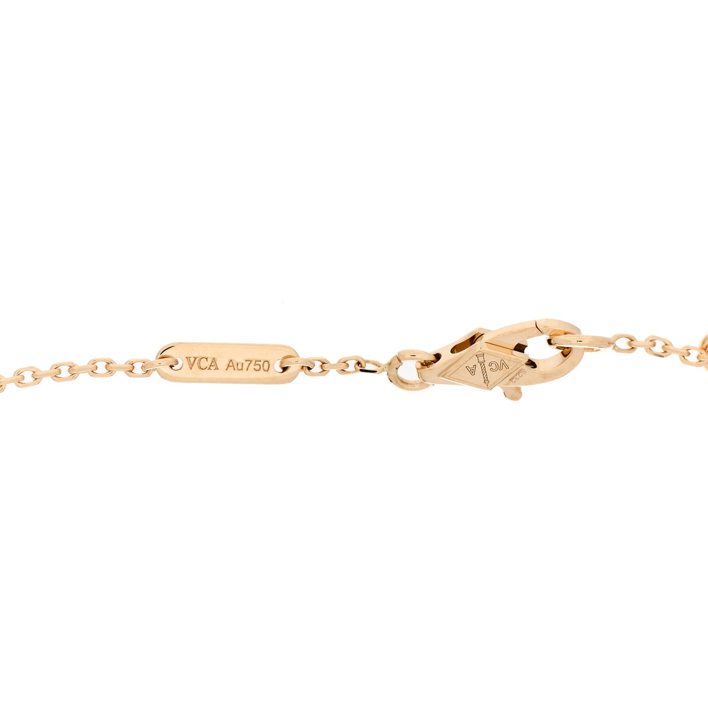 18K Yellow Gold Mother of Pearl Sweet Alhambra Butterfly Bracelet