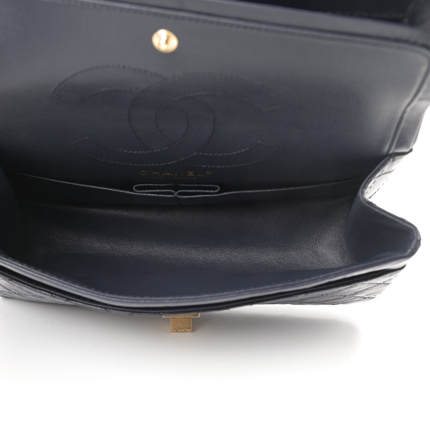 Aged Calfskin Quilted 2.55 Reissue 225 Flap Navy