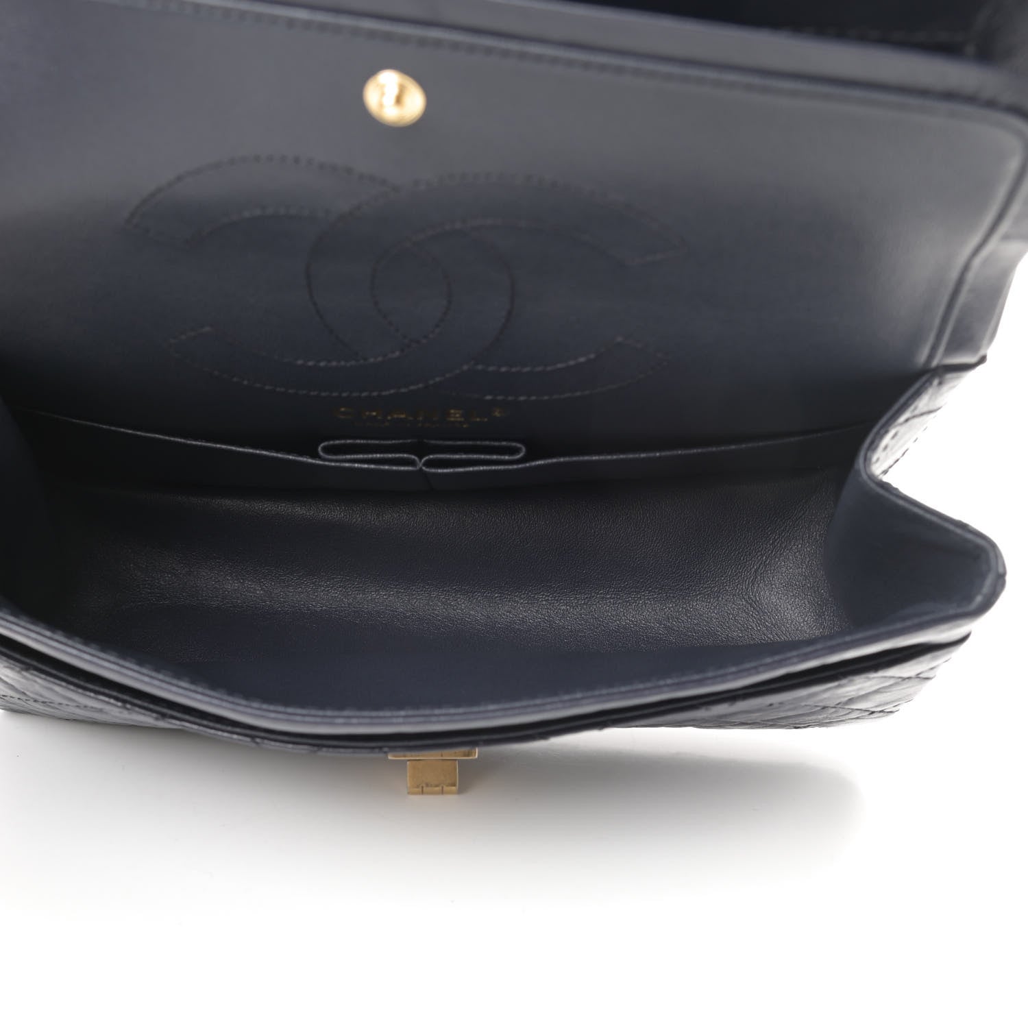 Chanel Aged Calfskin Quilted 2.55 Reissue 225 Flap Navy 5 of 13
