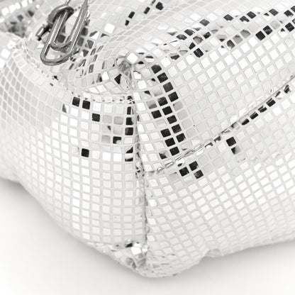 Off-White Puffy Disco Pump Pouch Crossbody Bag Silver 8 of 12