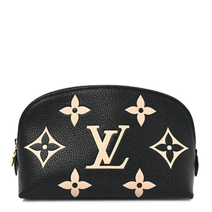 Louis Vuitton Empreinte Monogram Giant Cosmetic Pouch Black Beige 1 of 6