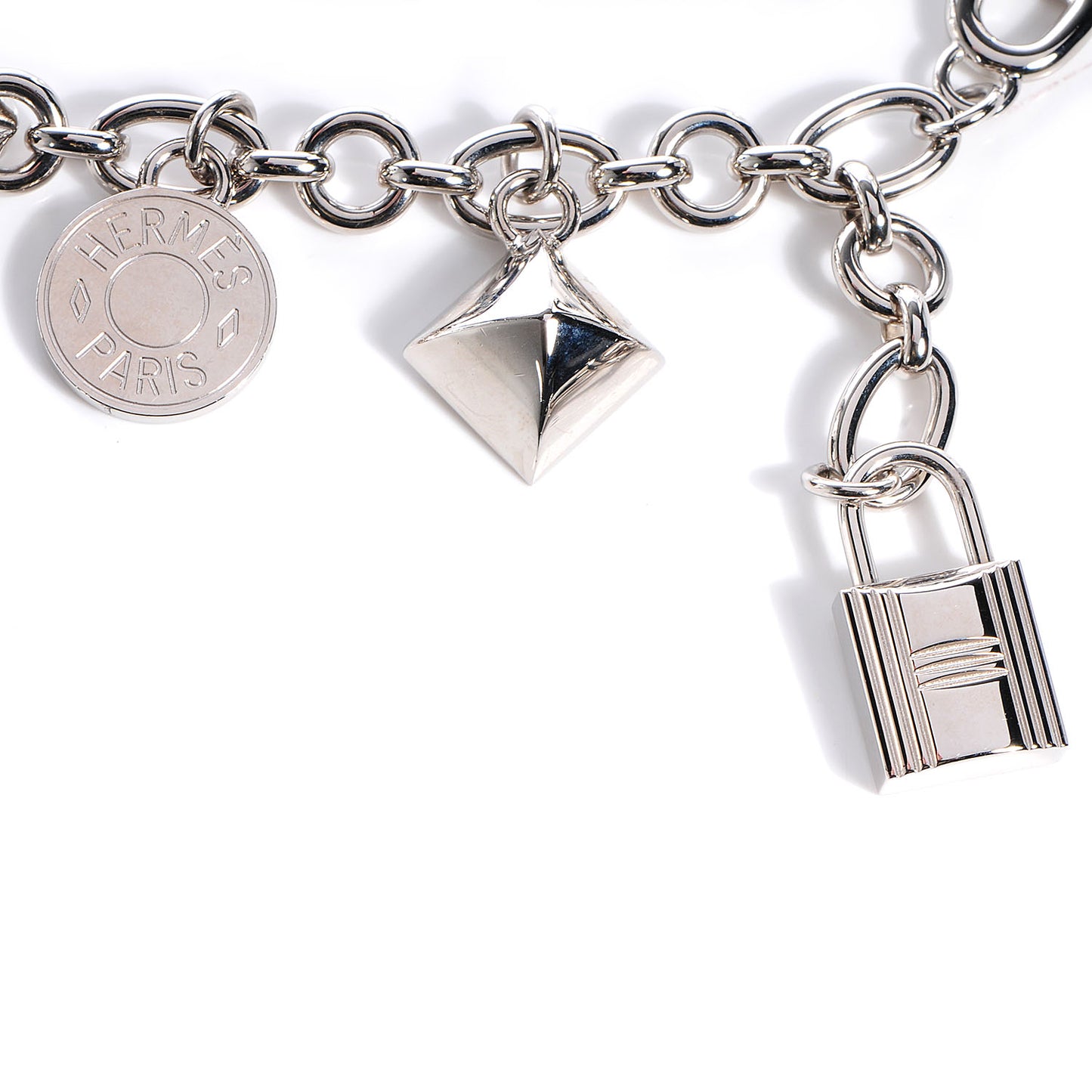 Palladium Olga Bag Charm Bracelet