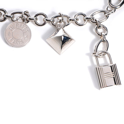Hermes Palladium Olga Bag Charm Bracelet 3 of 5
