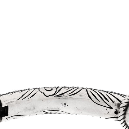 Gucci Sterling Silver Anger Forest Wolf Cuff Bracelet 5 of 7