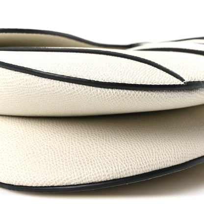 Christian Dior Grained Calfskin Saddle Bag With Strap Latte 9 of 11