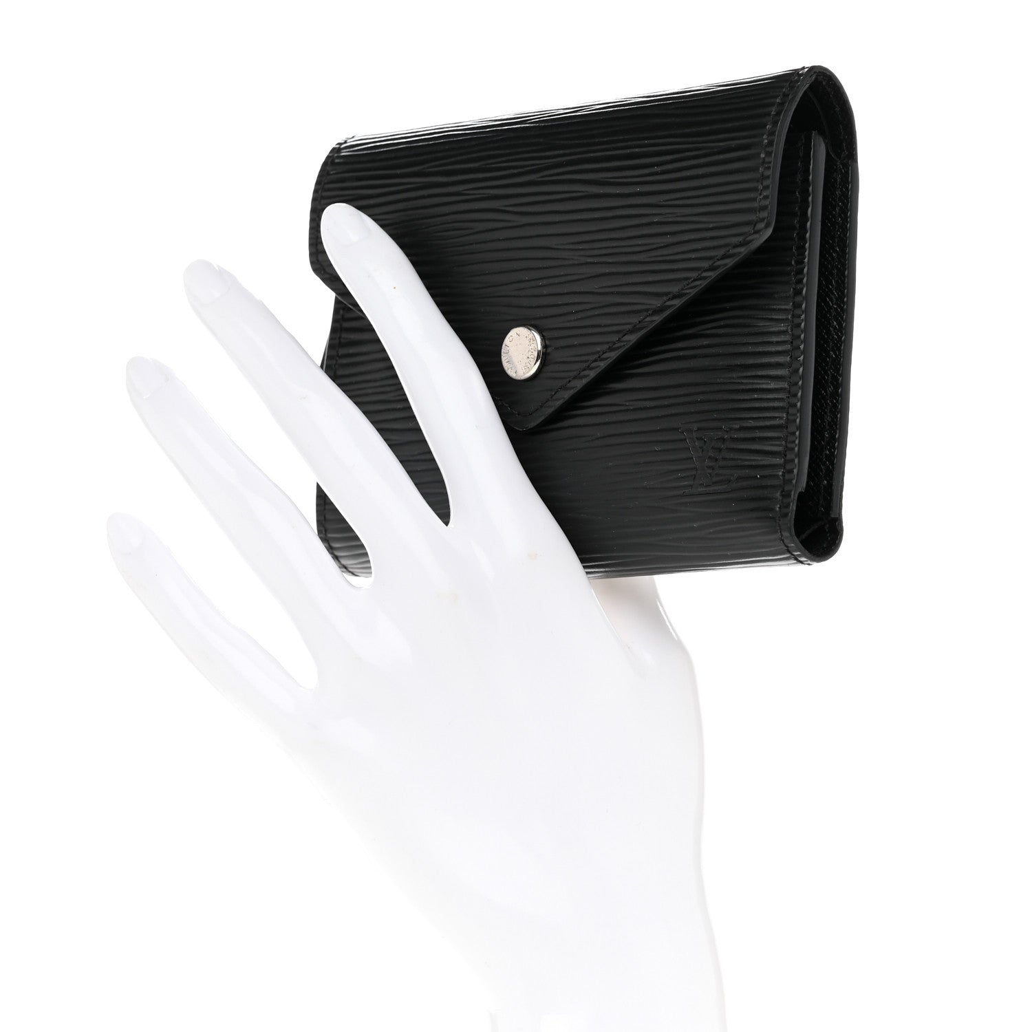 Louis Vuitton Epi Victorine Wallet Black 2 of 9