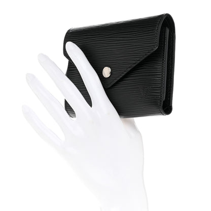 Louis Vuitton Epi Victorine Wallet Black 2 of 9