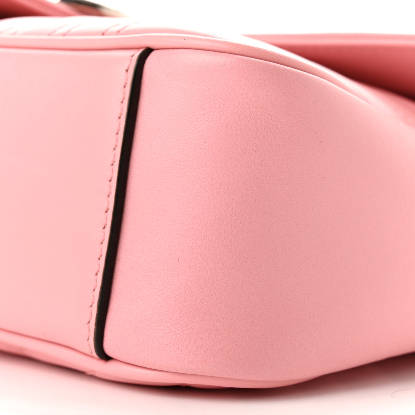 Calfskin Matelasse Small GG Marmont Shoulder Bag Wild Rose