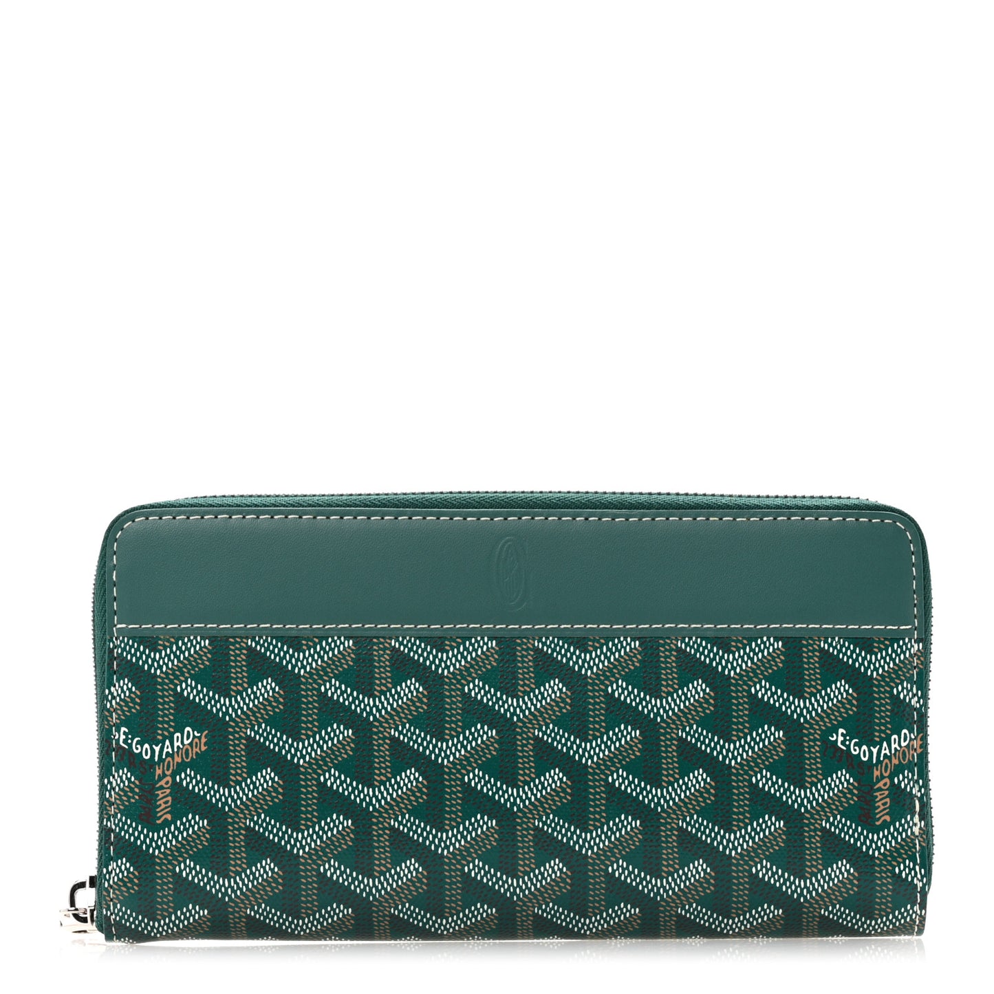 Goyardine Matignon Zip Around GM Wallet Green