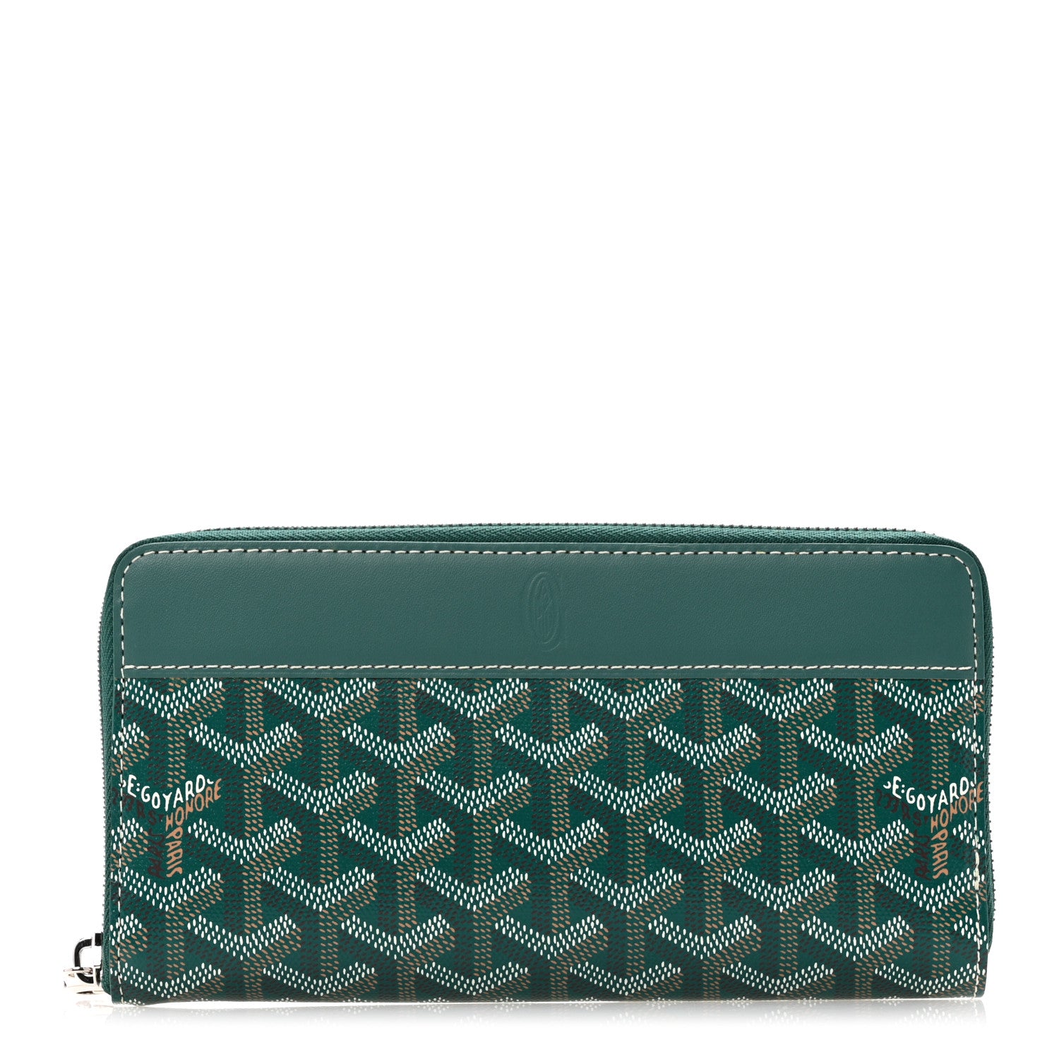 Goyard Goyardine Matignon Zip Around GM Wallet Green 1 of 8