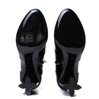 Louis Vuitton Patent Silhouette Ankle Boots 40 Black 6 of 7