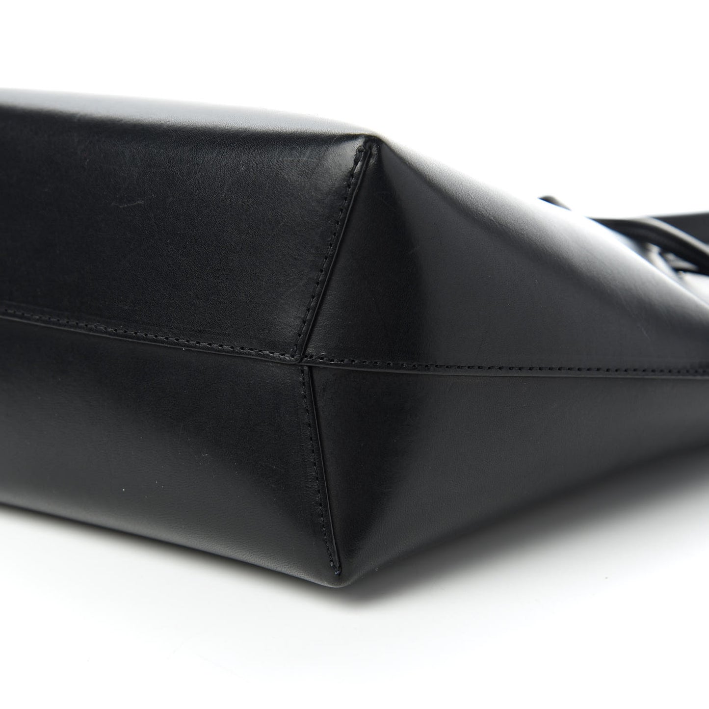 Calfskin Mini Bucket Bag Black Blu