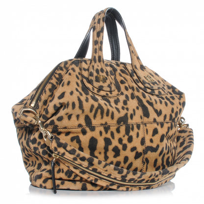 Givenchy Calfskin Leopard Print Medium Nightingale 3 of 6