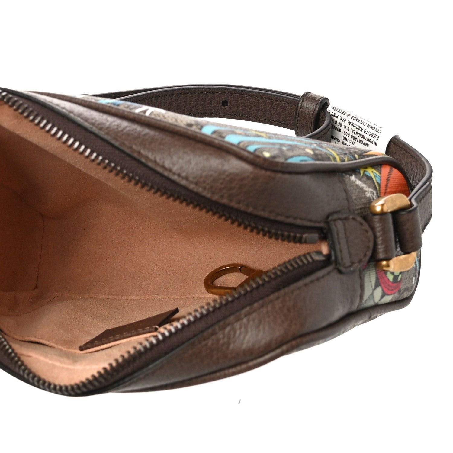 Gucci X DISNEY GG Supreme Monogram Donald Duck Interlocking G Shoulder Bag Beige Multicolor New Acero 5 of 10