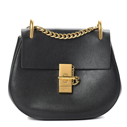 Chloe Grained Lambskin Drew Shoulder Bag Black 1 of 10